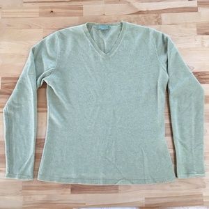 Geneva light green 100% cashmere sweater, Size S